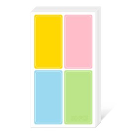 Modixun 200pcs Rectangle Name Label Stickers, Waterproof Name Tag Labels, Traceless Name Tags Sticker, Daycare Bottle Labels for School Supplies, Daycare, 6 * 3cm/2.36 * 1.18in