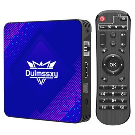 Android tv box, Dulmssxy Smart TV Box Android 13.0 4GB RAM 64GB ROM RK3528 Quad-Core 64bit Cortex-A53 Mali 450 MP2 GPU Support 8K 3D 1080P 2.4/5.0GHz WiFi BT5.0 10/100M Ethernet DLNA USB 3.0 H.265
