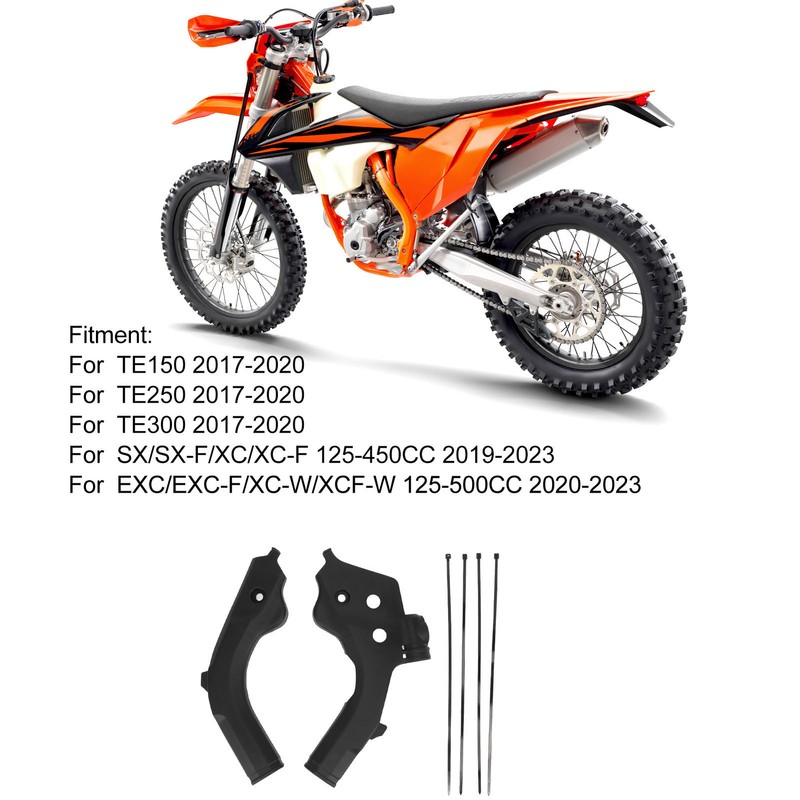 1Pair Motorcycle Frame Guards Sturdy Anti Scratch Impact Resistant Motorcycle