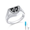 DAOSHANG S925 Sterling Silver Cross Cremation Jewelry for Ashes, Urn