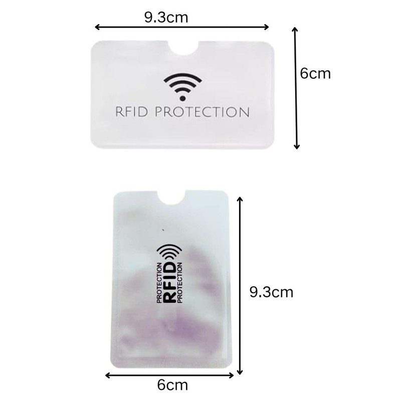 [HYOJINYO] RFID Blocker Sleeve, IC Card Interference Prevention Card Case,