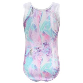 Happy Cherry Girls' Long-Sleeved / Sleeveless Children's Leotard with Shorts Shiny Gymnastics Clothing Set Ballet Jersey Dance Costumes 5-12 Years, Multi-coloured 3