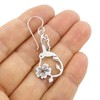 Long Hummingbird 925 Sterling Silver Drop Earrings