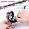 LUOLIPEYA Wave Rhinestone Teeth Comb Headbands for Women, Flower Crystal