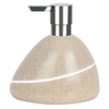 Spirella Etna Polyresin Stoneware Soap Dispenser, Sand