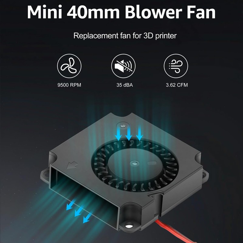 GDSTIME 40mm x 10mm 4010 Blower Fan 24V Dual Ball