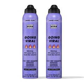 MANE CLUB Going Viral 3-IN-1 Dry Shampoo, cruelty free, vegan, no sulfates or parabens — Pack of 2