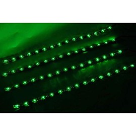 OCTANE LIGHTING 4-12" Car Truck Bike Rv Boat 15 Green Led Under Glow Waterproof Light Bulb Strip