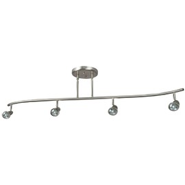 Sunset Lighting F2967-80 Track, Bright Satin Nickel Finish