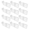 KICHOUSE 12pcs Fridge Drawer Organizer Telescopic Partition Side Door Separator