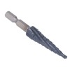 Spiral Grooved Step Drill Bit 4mm to 12mm Step 1/4in