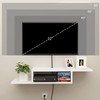ChooChoo Floating TV Stand Shelf, Wall Mount Entertainment Center Media