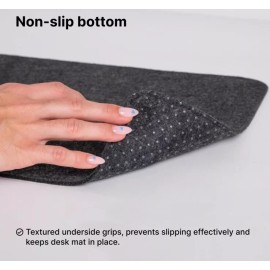 DELTAHUB - Minimalistic Felt Desk Protective Pad. Computer Desk Mat (Medium) NEW