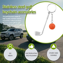 HQRNYP Golf Gifts Keychain for Men Women, Car Keychain, Golf Key Chain Accessories Universal for Handbags Decorations