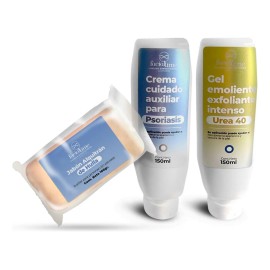 Crema Psoriasis + Jabón Alquitran Huya + Crema Urea 40 Kit