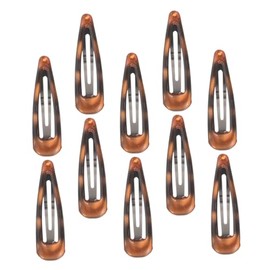 Pinzas para Cabello Niña en Color Carey Café, 10 Piezas de Pasadores para Cabello Fino Diseño Ergonómico y Plástico Portátil para Mujer
