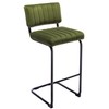 ONEVOG 30 Inch Seat Height Green Velvet Bar Stools with
