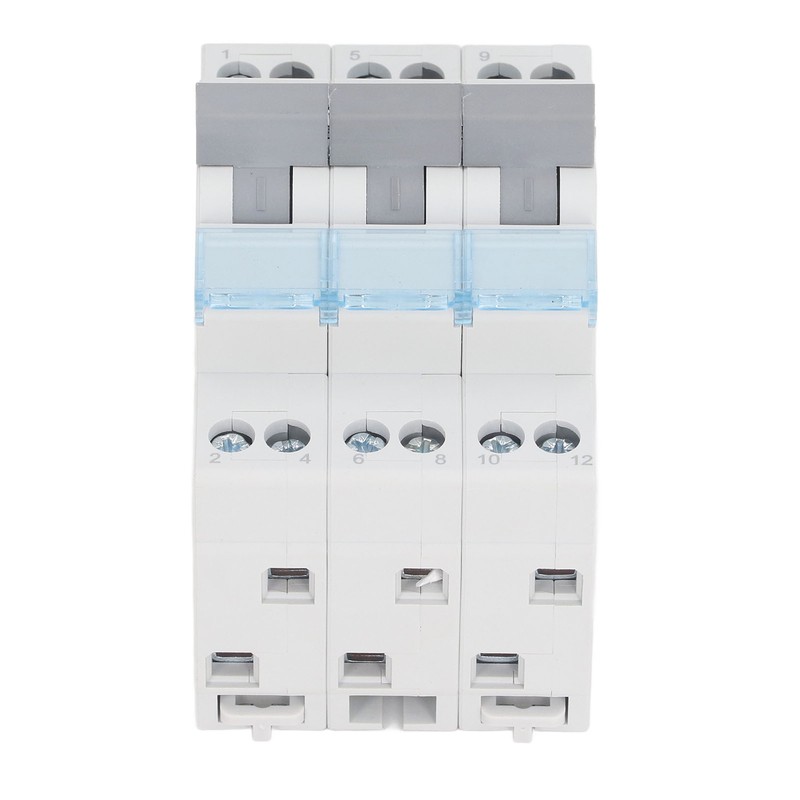 Dual Power Manual Transfer Switch DIN Rail Mount 3P Interlock