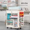 Crafit Organization and Storage Cart Compatible with Cricut Machine, Rolling