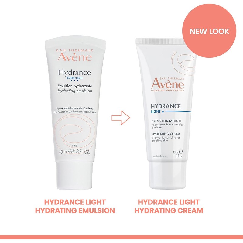Eau Thermale Avene Hydrance LIGHT Hydrating Emulsion, Daily Face Moisturizer