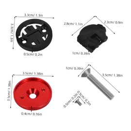 Abaodam 1 Set Aluminum Alloy Bike Computer Holder Multi Functional Mount for Cycling Sports Compatible with Various Bike Models Easy Installation Durable Design for Real Data Tracking