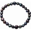 Generic Freshwater Pearl Craft Bead, Black, Round