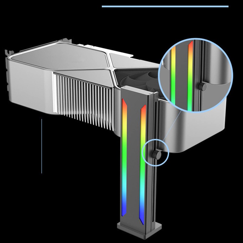 Jectse GPU Support Bracket, Graphics Card ARGB GPU Brace Support,