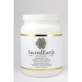 Vegan Massage Cream (½ Gallon) - Unscented, Water Dispersible, Nut Oil Free, Gluten Free and Contains Only Certified Organic Oils and Extracts.