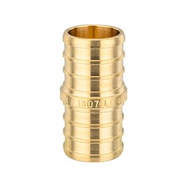 EFIELD Barb Crimp Pex Fittings 3/4 Inch x 3/4 Inch Straight Coupling for Pex Pipe Connection ASTM F1807 Pack of 25