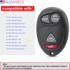 2 x 4Button 315MHZ Car Remote Control Key for Buick