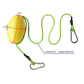 MOPHOEXII Drift Anchor Tow Throw Leash Line with EVA Buoy Float & Clip/Markers for Anchors at The Beach, Lake, or Sandbar Water-2 Pack