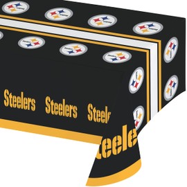Trendware Pittsburgh Steelers Plastic Tablecloths, 3 ct