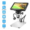 DM9 7'' LCD Digital Microscope 1200X, 1080P Coin Microscope Magnifier,