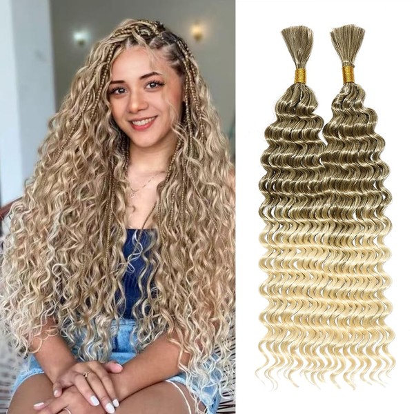 Deep Wave Bulk hair for Braid No Weft Deep Wave
