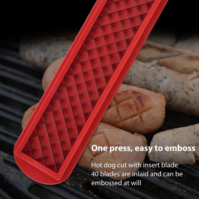 Hot Dog Cutter Ergonomic Efficient Hot Dog Slicing Tool with