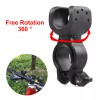 360 Degree Rotation Cycling Bike Flashlight Handlebar Holder Mount Clamp