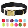 Babole Pet Nylon Dog Collar - Adjustable Black Soft Webbing