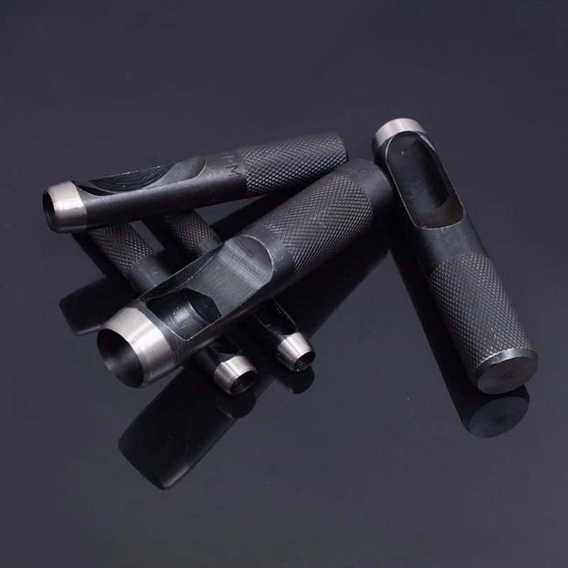 Leather Hole Punch Tool, 20mm High-Carbon Steel Round Belt Hole