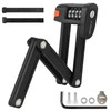 Flintronic Folding Lock, Bicycle Lock Combination Lock with 4-Digit Code,