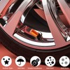 4-Pack Tire Valve Stem Caps - Metal Air Caps with