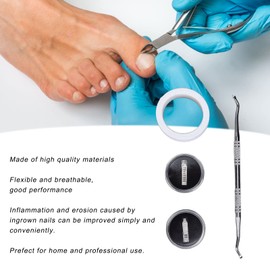TOPINCN Ingrown Toenail Tool Ingrown Toenail Correction Treatment Kit Ingrown Toenail Corrector Manicure Tool for Home Ingrown Toenail Lifter(Type B)