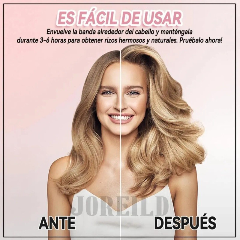 Kit 8pzs Ondas Rizos Sin Calor,rulos Sin Daños Para Cabello