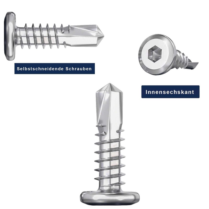 Dayalo Drilling Screws (40, Diameter 5.5 x 25 mm)