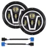 QULOOX Pair 7Inch Round LED Headlights Hi/Low Sealed Beam for