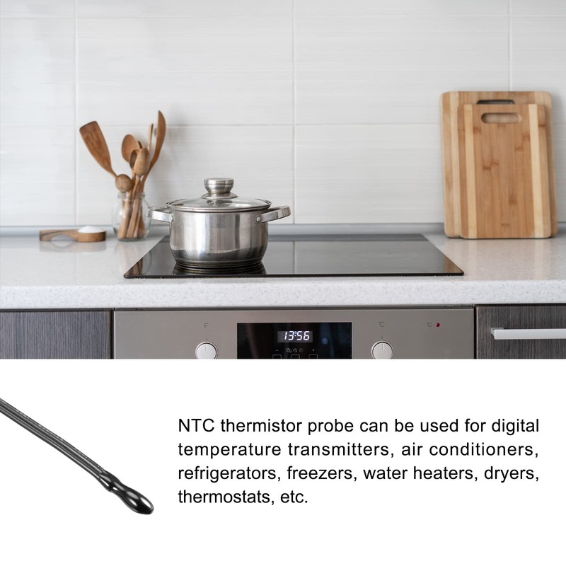 Rebower NTC Thermistor Probe 10K 40cm Waterproof Epoxy Temperature Sensor