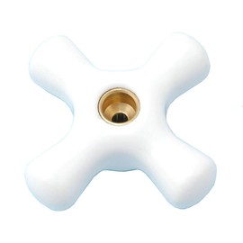 PlumbUSA Replacement Porcelain Faucet Handles - 12 Spline Connection