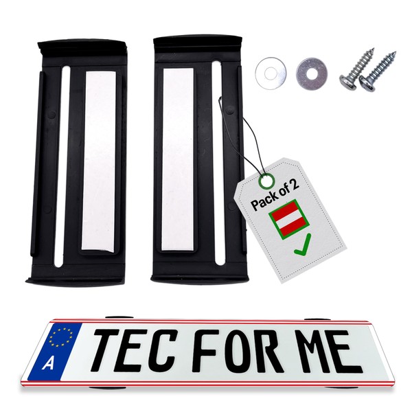 Easy Clip Frameless Number Plate Holder – Elegant Number Plate
