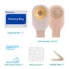 10 PCS Colostomy Bags, One Piece Convex Ostomy Bag Ostomy