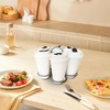 2 Pack Foldable Cup Carrier - Grey Portable Drinks Holder