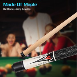 Pool Sticks 147cm / 57.9in Maple Fancy Nine-Ball Cue Double-Section Billiard Design Pool Queue Stick Suitable for Black Eight Pool 13MM Big Head High-End and Generous Non-Slip Grip Billiard Cue